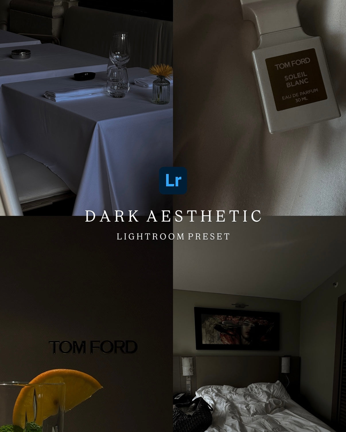 Dark Luxury Aesthetic - Lightroom Preset