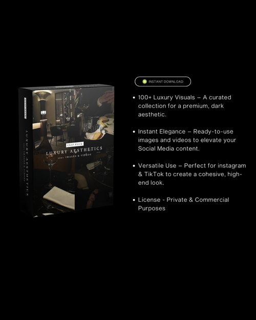 Luxury Aesthetic Stock Image & Video Pack – 100+ Assets