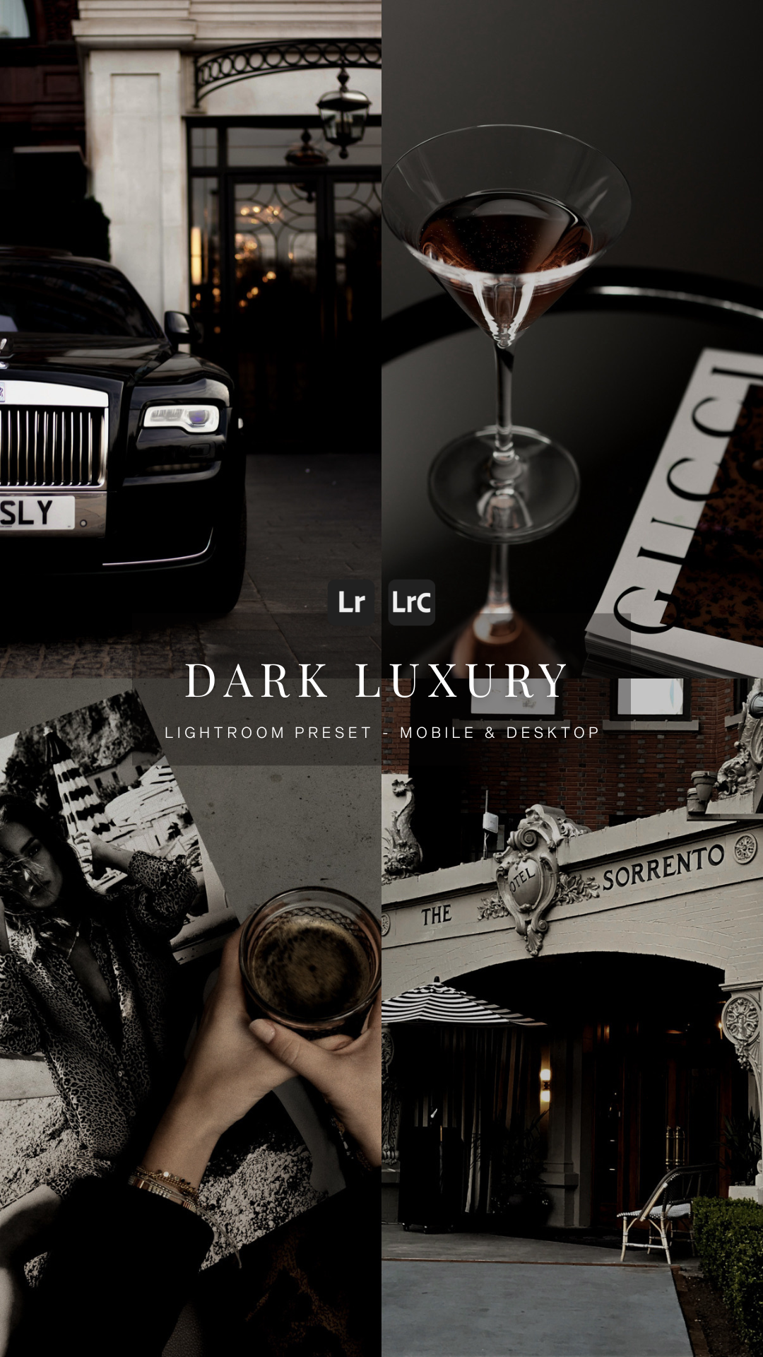 Dark Luxury Aesthetic - Lightroom Preset